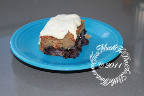 Blueberry Banana Cake with Cream Cheese Frosting