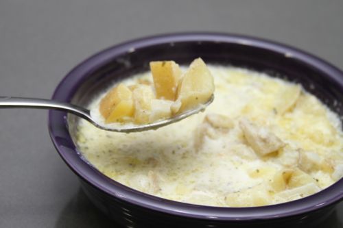 Mama's Potato Soup with Roasted Garlic Redux